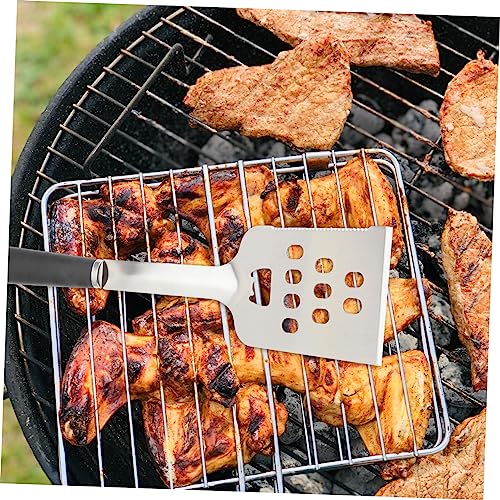 Set de 4 utensilios de acero inoxidable para parrilla miniatura 2
