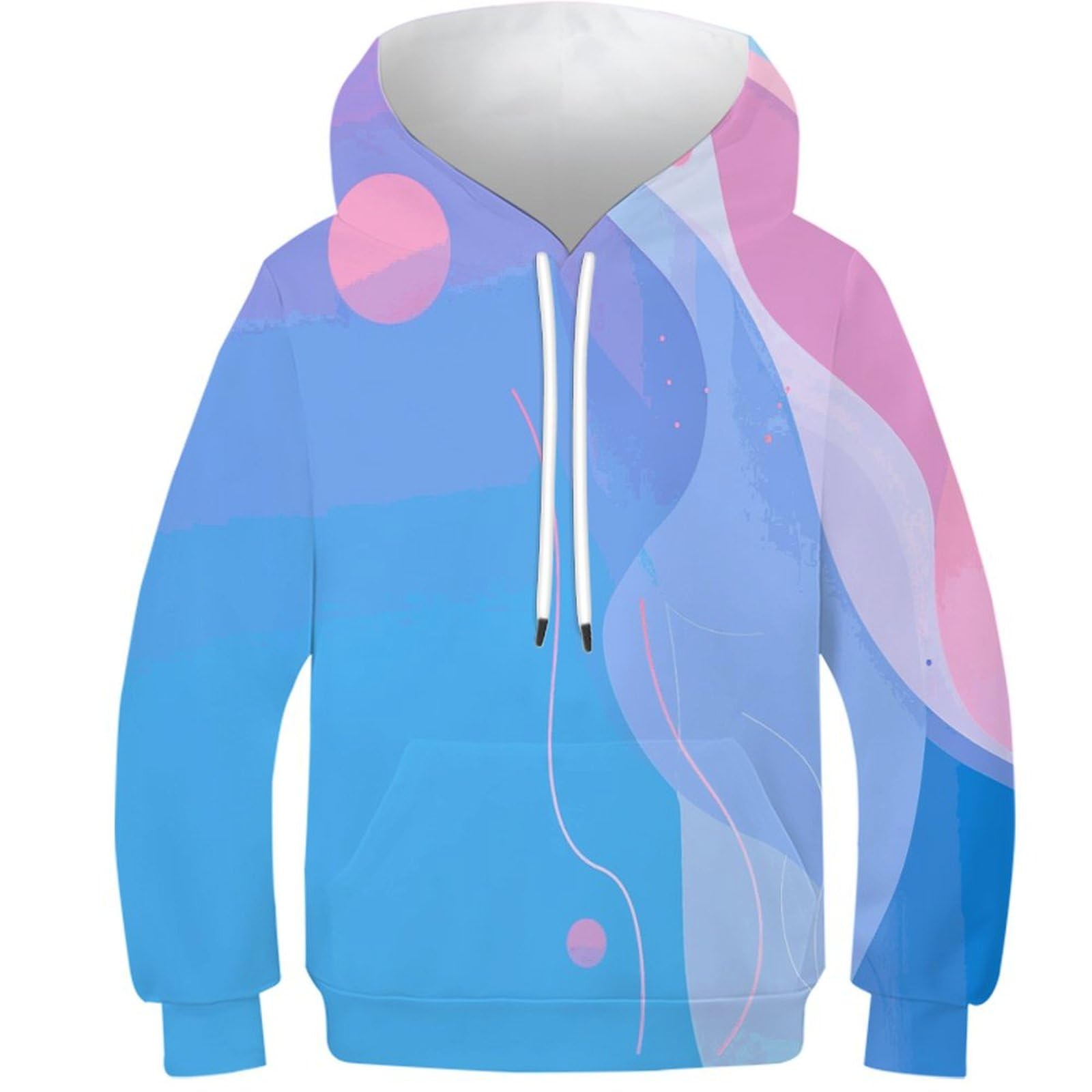 Pull imprimé à capuche pour l'école et le sport sweat coloré garçon fille - 8