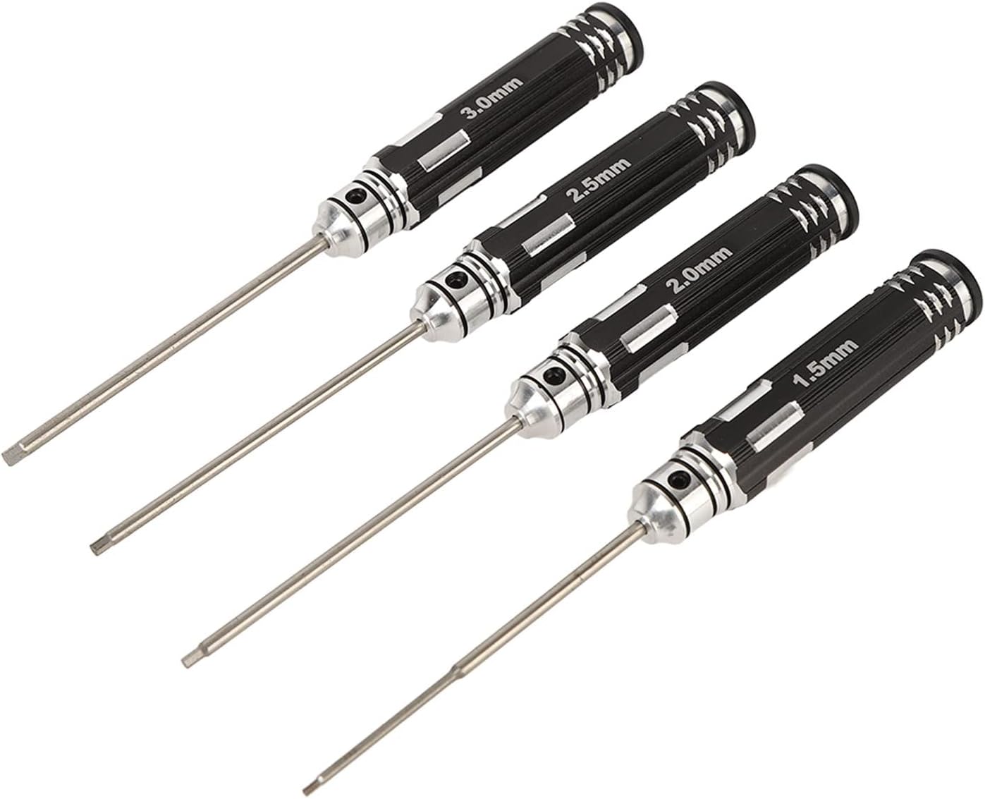 4pcs Screwdriver Set, Professional Screwdriver Kit with Cushion Grip Handle, Ultrahard High Speed Steel Rust Proof Screwdrivers for Repairing Electronics and Household (B)