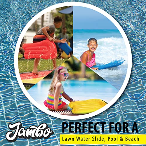 Jambo Bodyboards, Inflatable Bodyboards For Water Slides, Pool Or Lake | Extra Body Boards Boogie Boards Pool Floats - 3 Pack Replacement Boards #TOP4