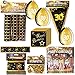 Produktbild Geschenkeparadies 24 Partyset 59 Teile zum 30. Geburtstag Deko Set Schwarz/Gold Dekoration