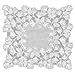 Heritage Lace Woodland 36-Inch by 36-Inch Table Topper, White