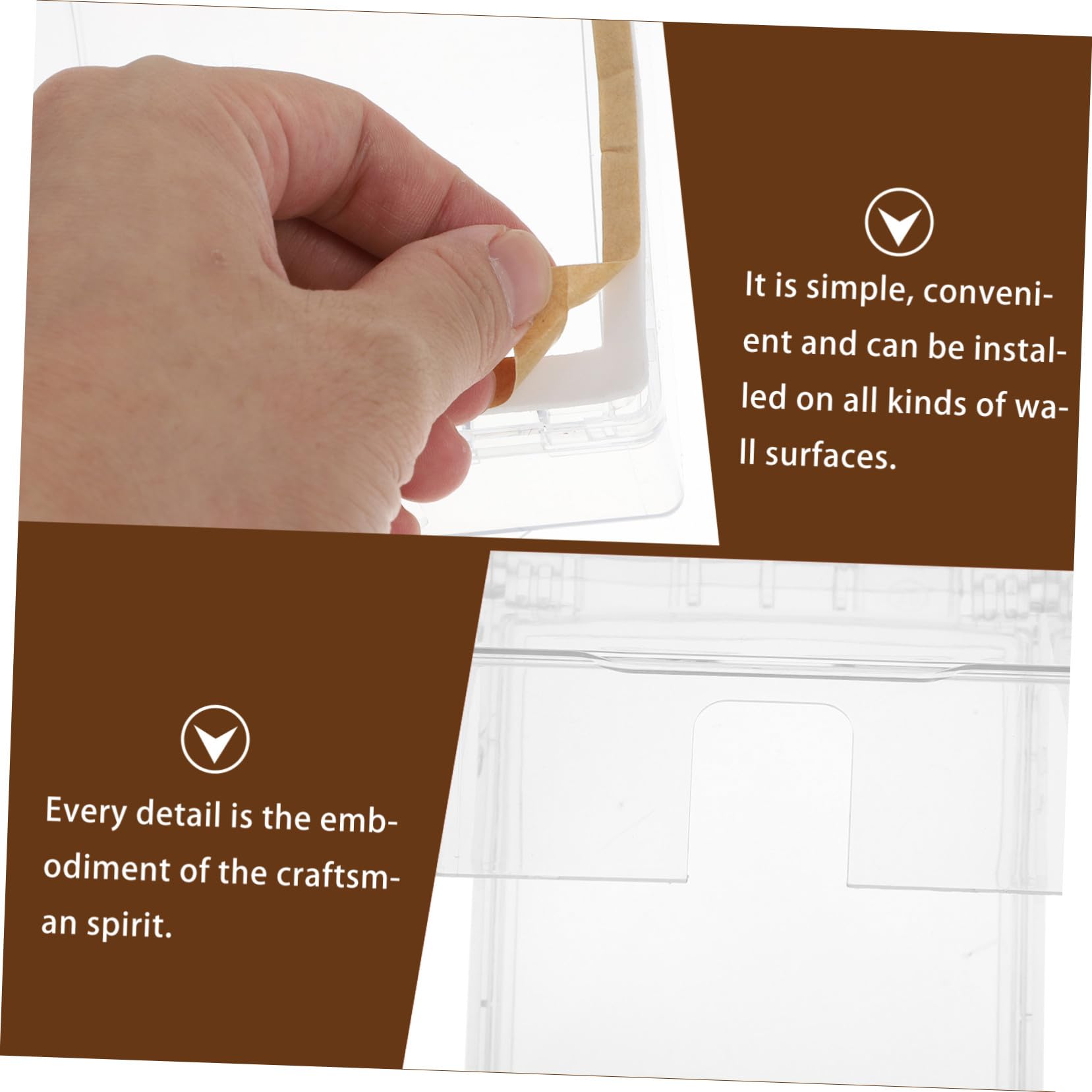 DOITOOL 6 Stück Steckdosenbox Auspc Material Mit Klappbarer Abdeckung 86 Typ Steckdosenschutz Für Badezimmer Balkon Und Wohnzimmer