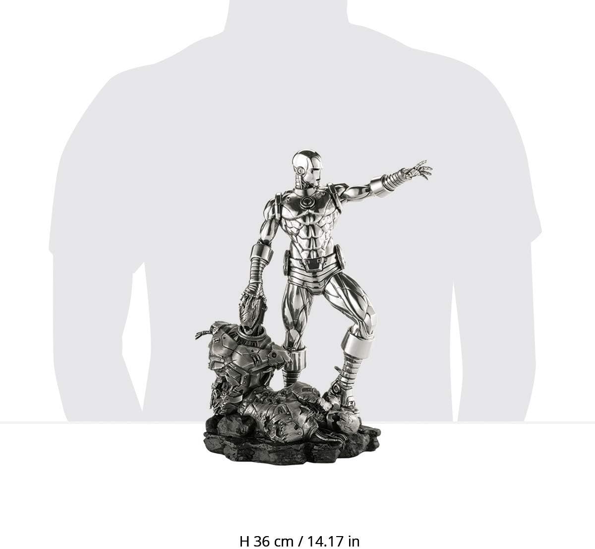 Royal Selangor Hand Finished Marvel Collection Pewter Limited Edition Iron Man & Ultron Collectible Statue Gift