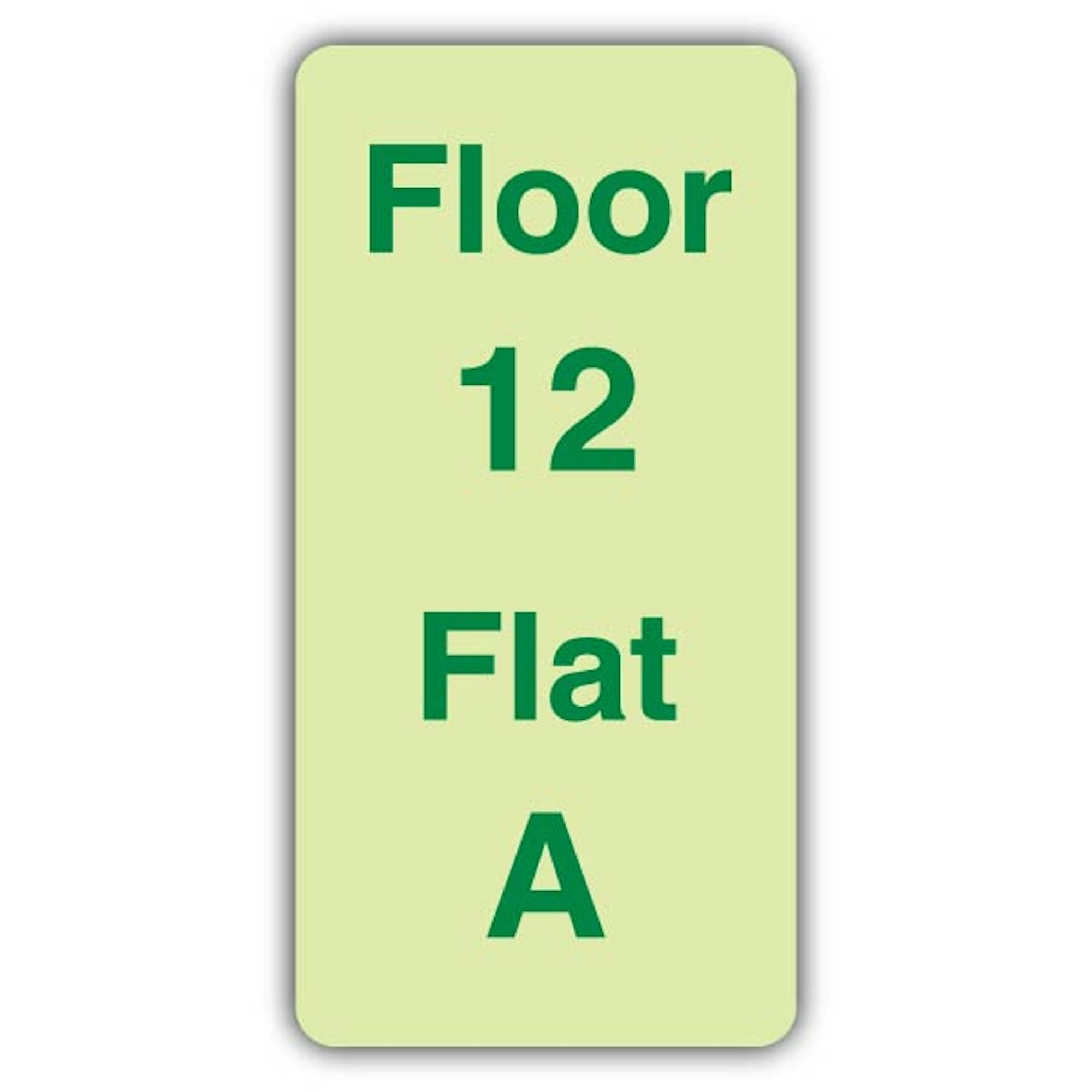 V Safety Floor 12 Flat A Sign – 200 x 400 mm – Triple Glow rigido