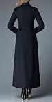 Manteau extra-long en cachemire, noir, taille US 4