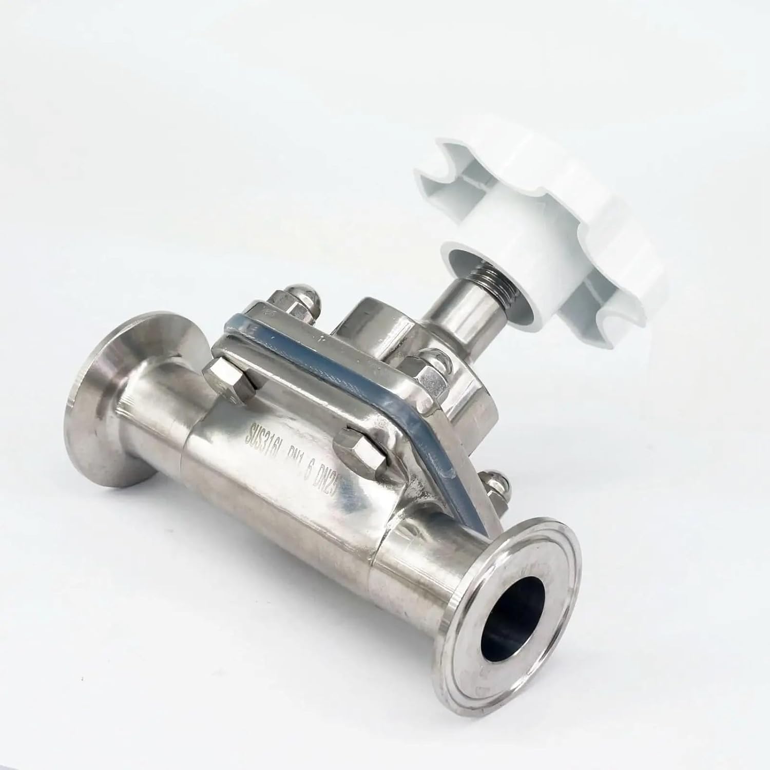1" 25mm 316 Stainless Steel 1.5" Tri Clamp Diaphragm Valve