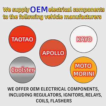 Taotao Apollo Kayo Coleman Coolster OEM FULL WAVE (ليس لنصف الموجة) مقوم منظم الجهد ذو 4 سنون لمحرك GY6 50 سم مكعب 80 سم مكعب 125 سم مكعب 150 سم مكعب قطع غيار الدراجات البخارية ATV