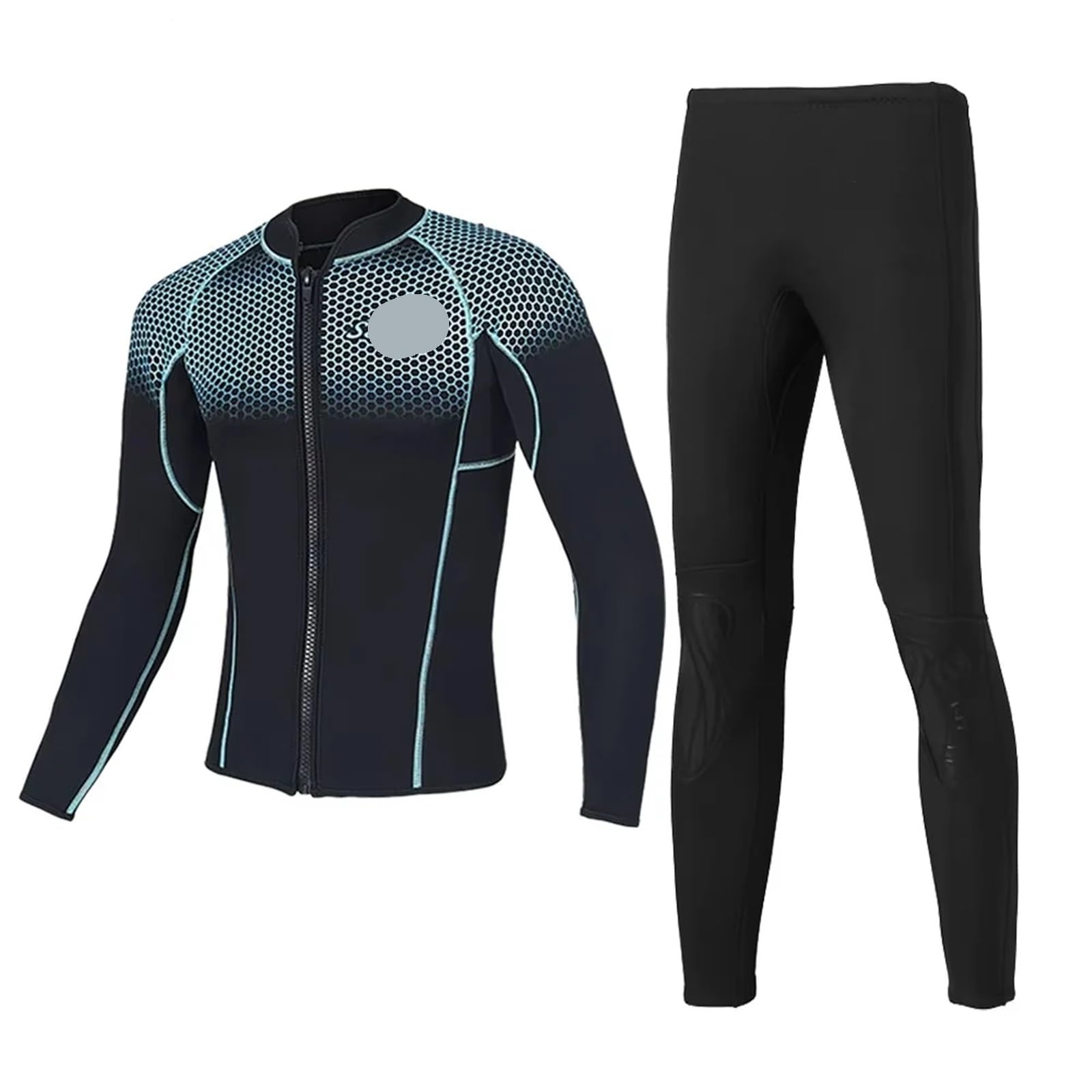 Mute Uomo Donna Muta in neoprene da 1,5 mm Donna Uomo Diviso Tuta surf calda a maniche lunghe Nuoto bagnato Prova di freddo Set completo Immersioni