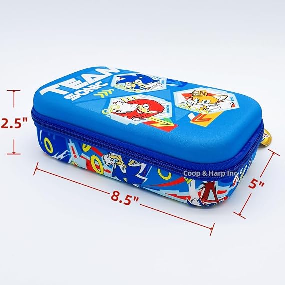 Innovative Designs Sonic Molded Pencil Case, Blue