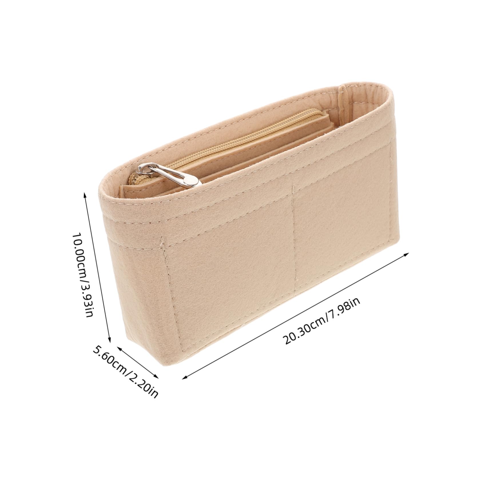 Beavorty Felt Purse Organizer Insert: Compatible With Gucci 22 - Large Capacity Multiple Compartments Handbag Purse Organizers Insert