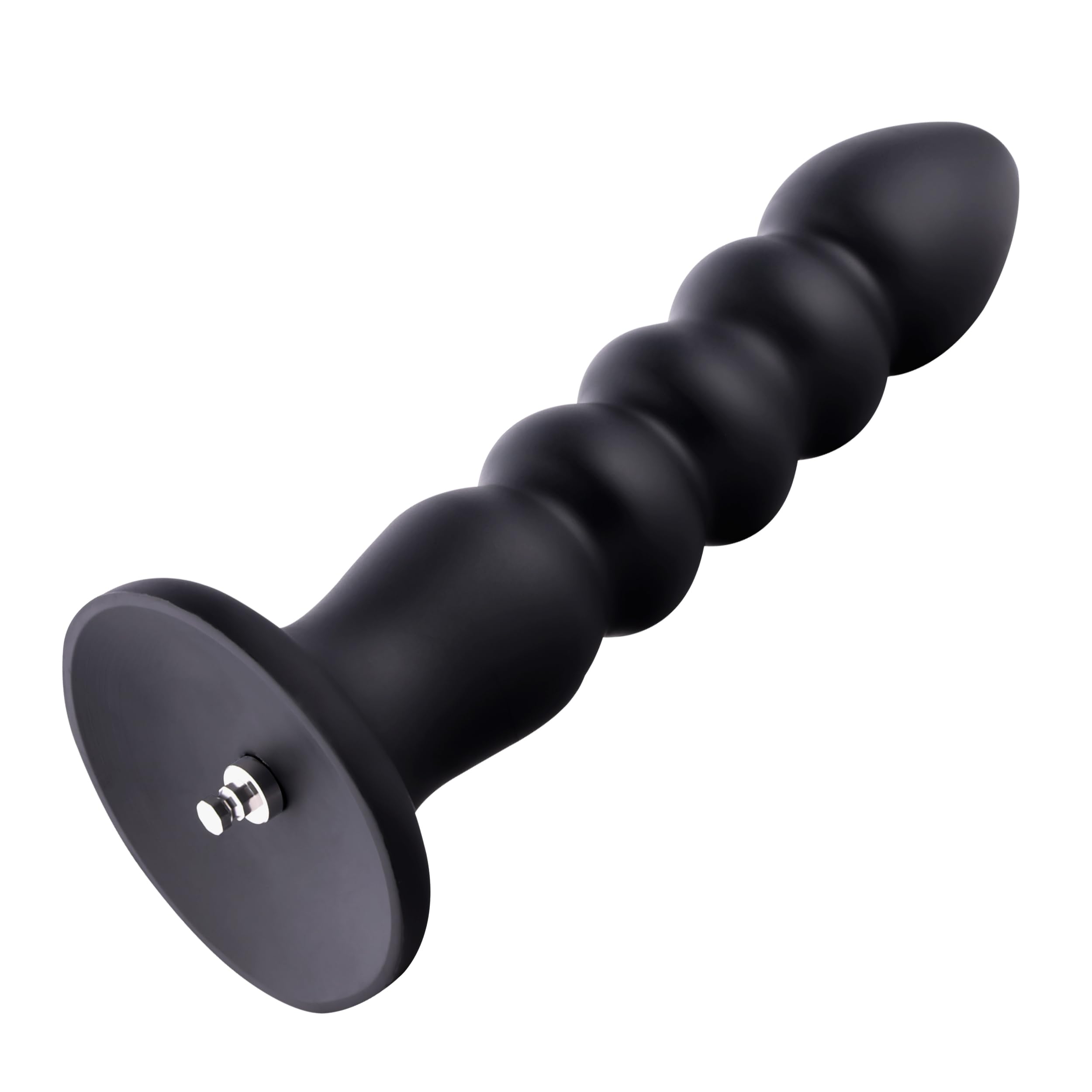 Hismith 11 Silicone Anal Plug 10 Insertable Anal Beads Dildo with 3 Smooth Balls Butt Plug with KlicLok