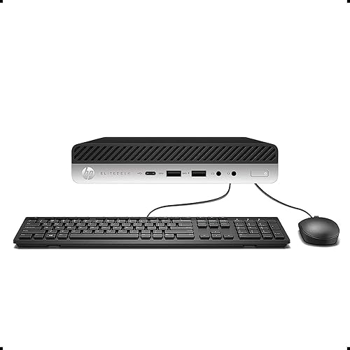 HP Mini escritorio 800 G4 Intel i7-8700T hasta 4.00GHz 16GB DDR4 Nuevo 512GB NVMe SSD integrado Wi-Fi BT Dual Monitor Soporte inalámbrico teclado y