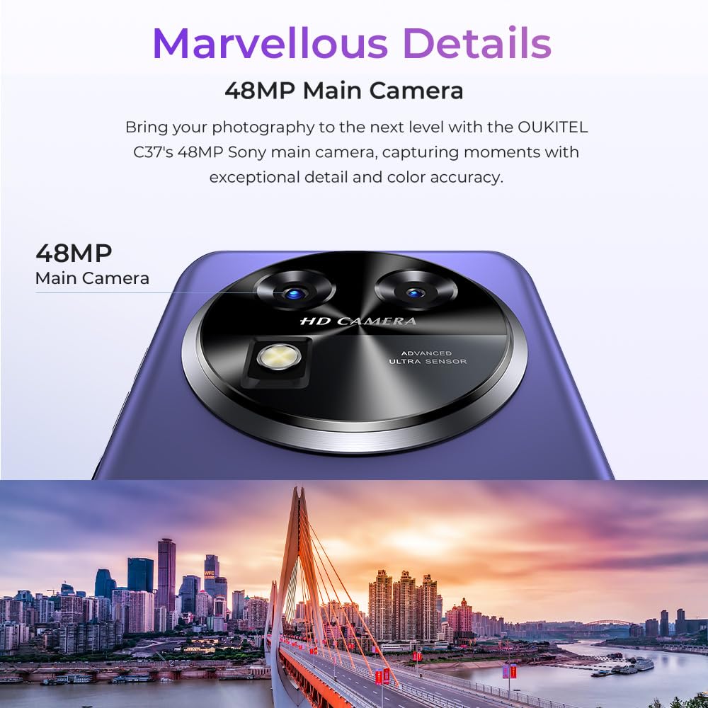 Amazon.com: OUKITEL C37 Smartphone, 24GB RAM+256GB ROM, 6.6