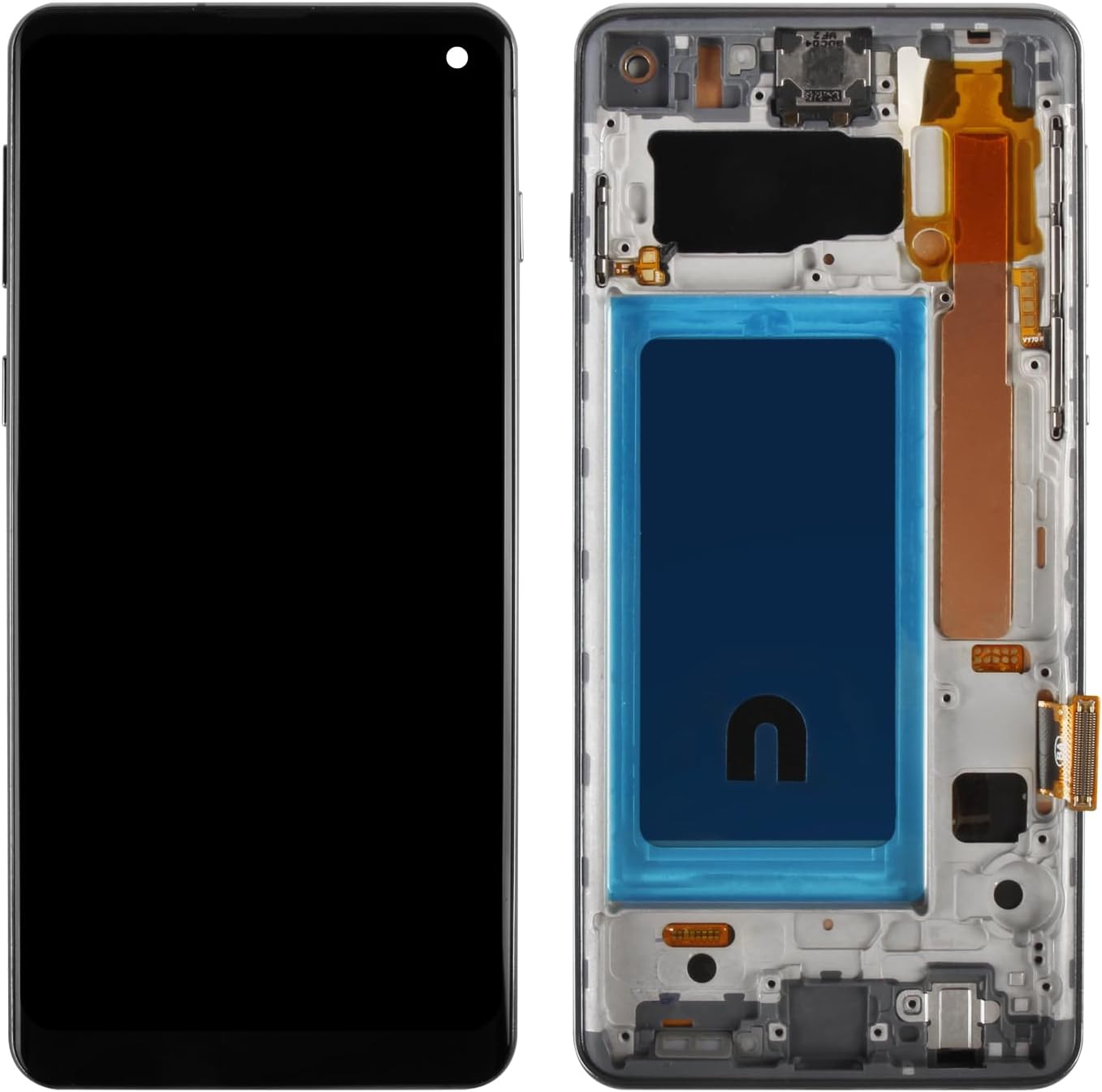 Galaxy S10 Screen Replacement for Samsung Galaxy S10 LCD Display Screen Assembly Replacement with Frame G973U G973FD SM-G973F LCD Touch Digitizer US Version(TFT,Fingerprint not Support)