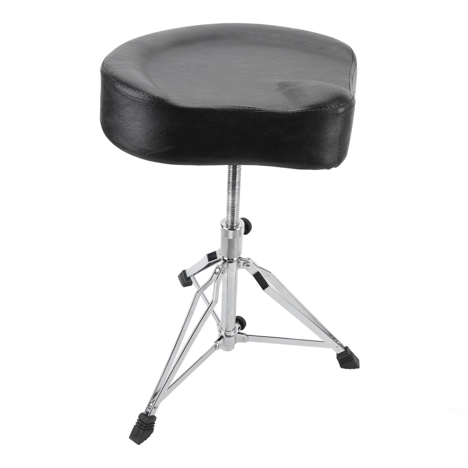 Socobeta Taburete de Batería Acolchado de Doble Soporte con Diseño Giratorio para Práctica y Actuación - Aleación de Zinc Ajustable de 44-63 Cm