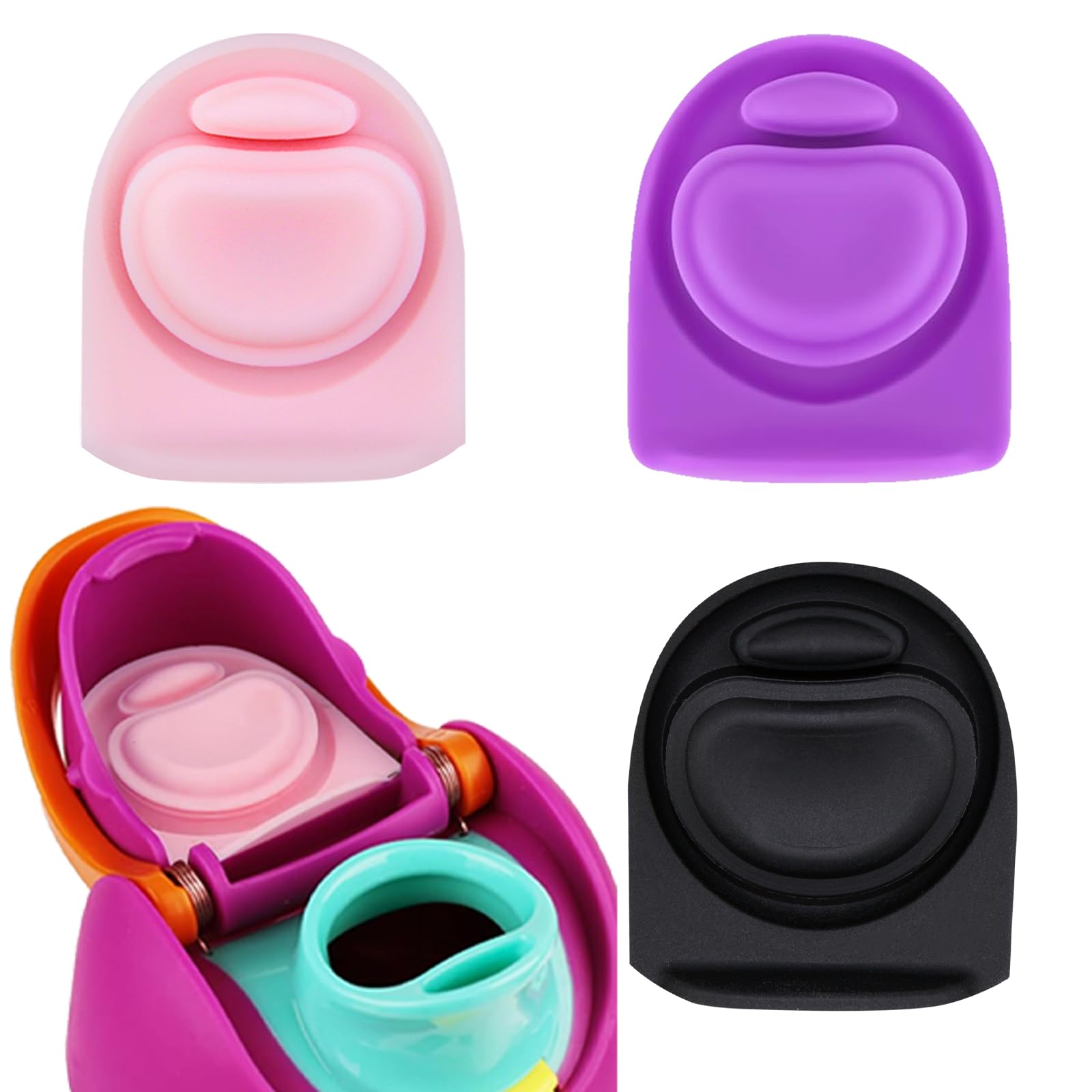 Frokolla 3pcs Replacement Stopper Seal Compatible with Owala FreeSip 24oz 32oz,Water Bottle Lid Insert Cap Silicone Seal Parts for Owala 16/19/24/32/40oz Spout Gasket Mouth piece Accessories KY-6J โ image 1