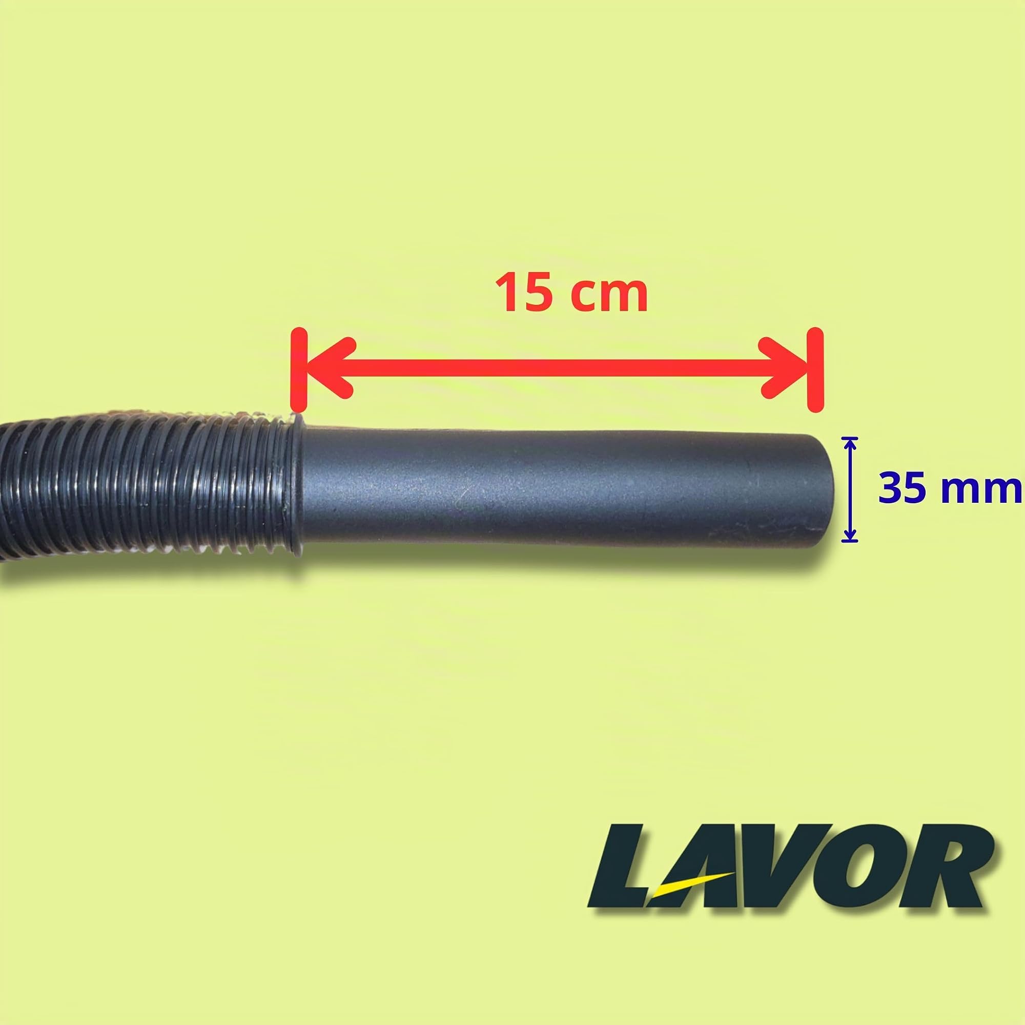 Tubo Aspirapolvere 1,5 m Ø40 in Plastica con Bocchetta 15 cm – Made in Italy – Compatibile con Aspiratutto Freddy 4in1, Kombo 4 in1, Poker 4in1, Rudy 1200 S, Vac 18 Plus, Vac 20 S