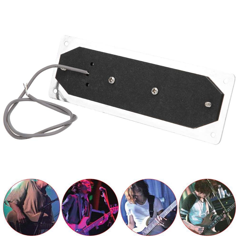 High Output Bass Guitar Pickup For 4-String Bass – Metal Magnet, Semi-Closed Cover, Includes Mounting Screws