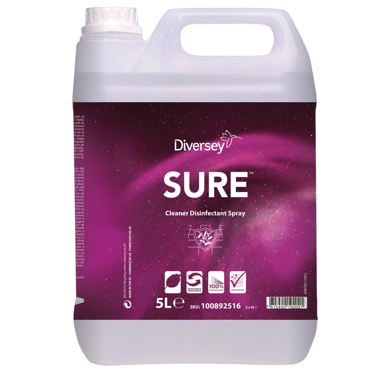 Sure Cleaner Disinfectant Spray - Detergente Desinfectante En Spray
