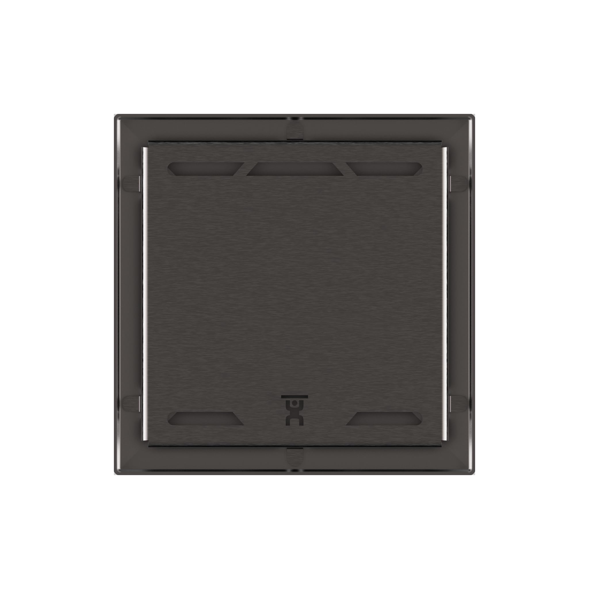 Evolux 4-1/2" Square Lisa Antique Nero Drain Grate