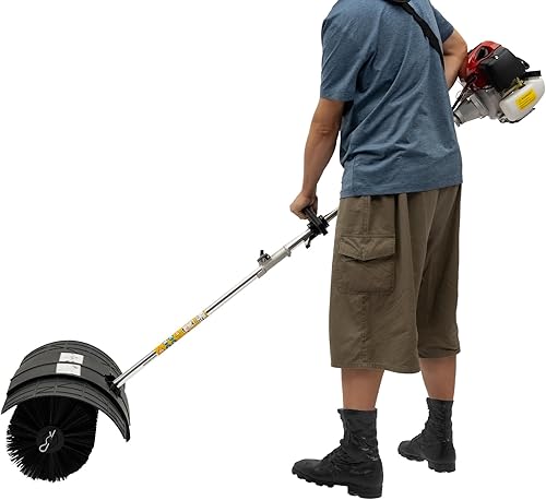 Miniatura 2 de Barredora de mano de 52 cc, 2 tiempos, 2.3 HP, motor de gasolina, escoba, escoba eléctrica, herramientas limpiadoras (52 cc 2.3 HP - A)