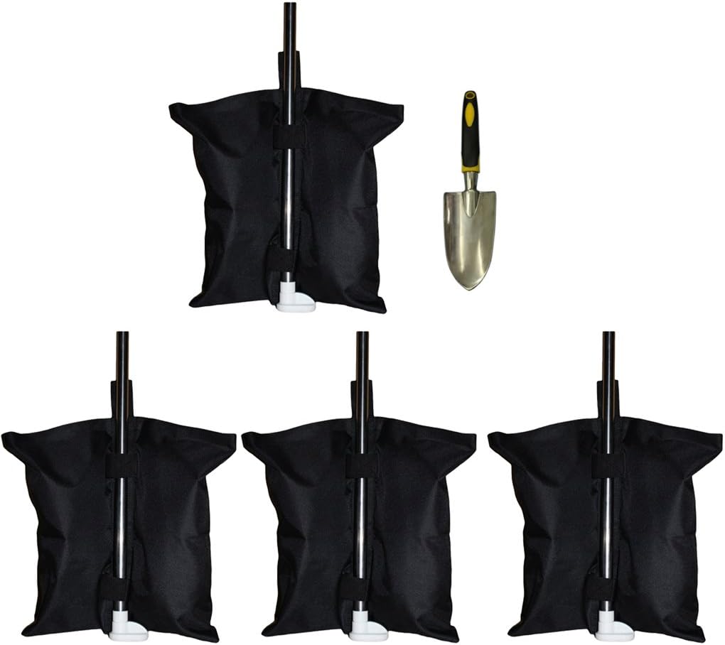 Heavy Duty Double-Stitched 4pcs/Pack Industrial Grade 17-inch Sand Bag Anchor Kit Gazebo Tent Leg Weight Bag for Pop up Canopy Tent Weighted Feet Bag