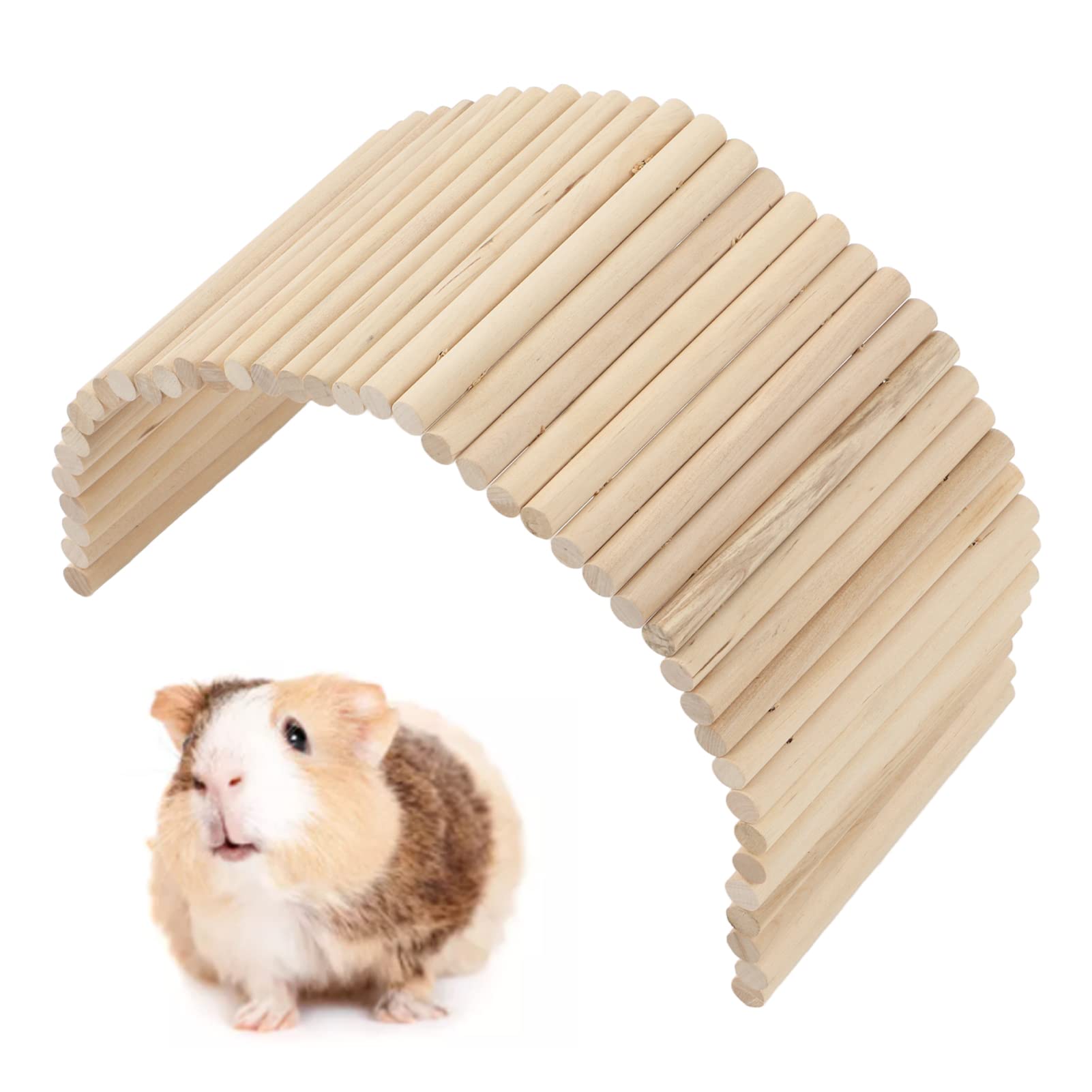 Puente De Madera Para Hámster, Puente De Madera Para Hámster, Pequeño Escondite De Madera Flexible Puente Flexible Para Animales Pequenos Rendimiento Lleno De Energia