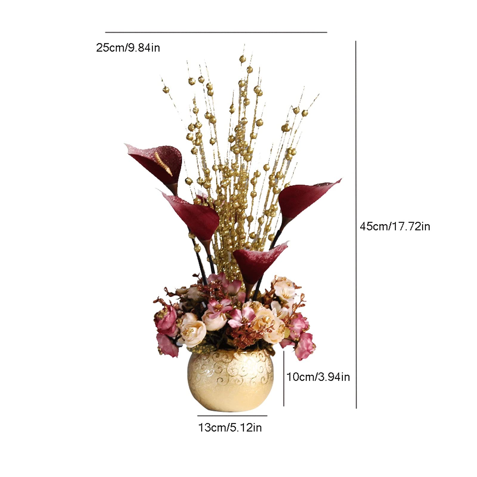 Kit Bouquet di Rose Colorate, Fiori Artificiali per Amica o Moglie Il Giorno del Ringraziamento, Anniversario, Festa della Mamma e Compleanno per Soggiorno