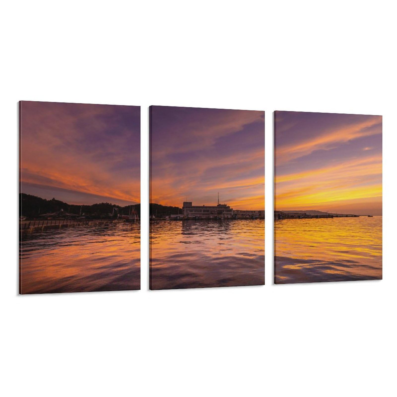Amazon.co.jp: 3枚 新潟県 極上の朝焼け 絵画 インテリア ポスター
