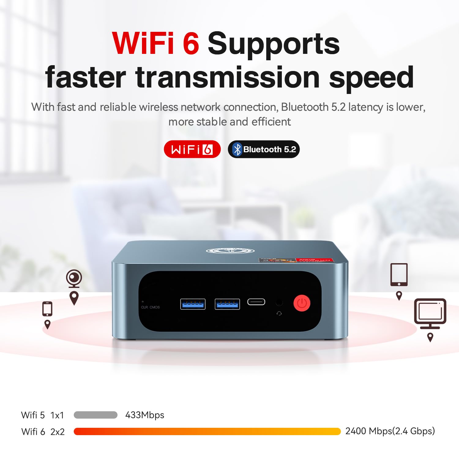 TRIGKEY Mini PC Ryzen 5 5560 (6C/12T, do 4,0 GHz), 16 G DDR4 1T
