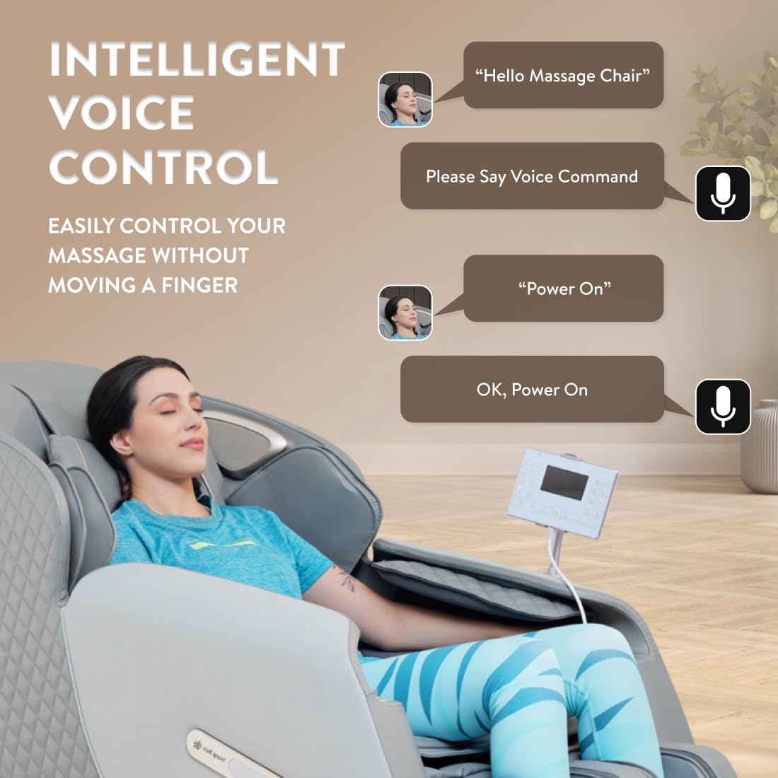 CULTSPORT Cult Luxe Full Body Zero Gravity with AI Voice, SL 3D Track & 18 Preset Program Massage Chair CULTSPORT Cult Luxe Full Body Zero Gravity with AI Voice, SL 3D Track & 18 Preset Program Massage Chair