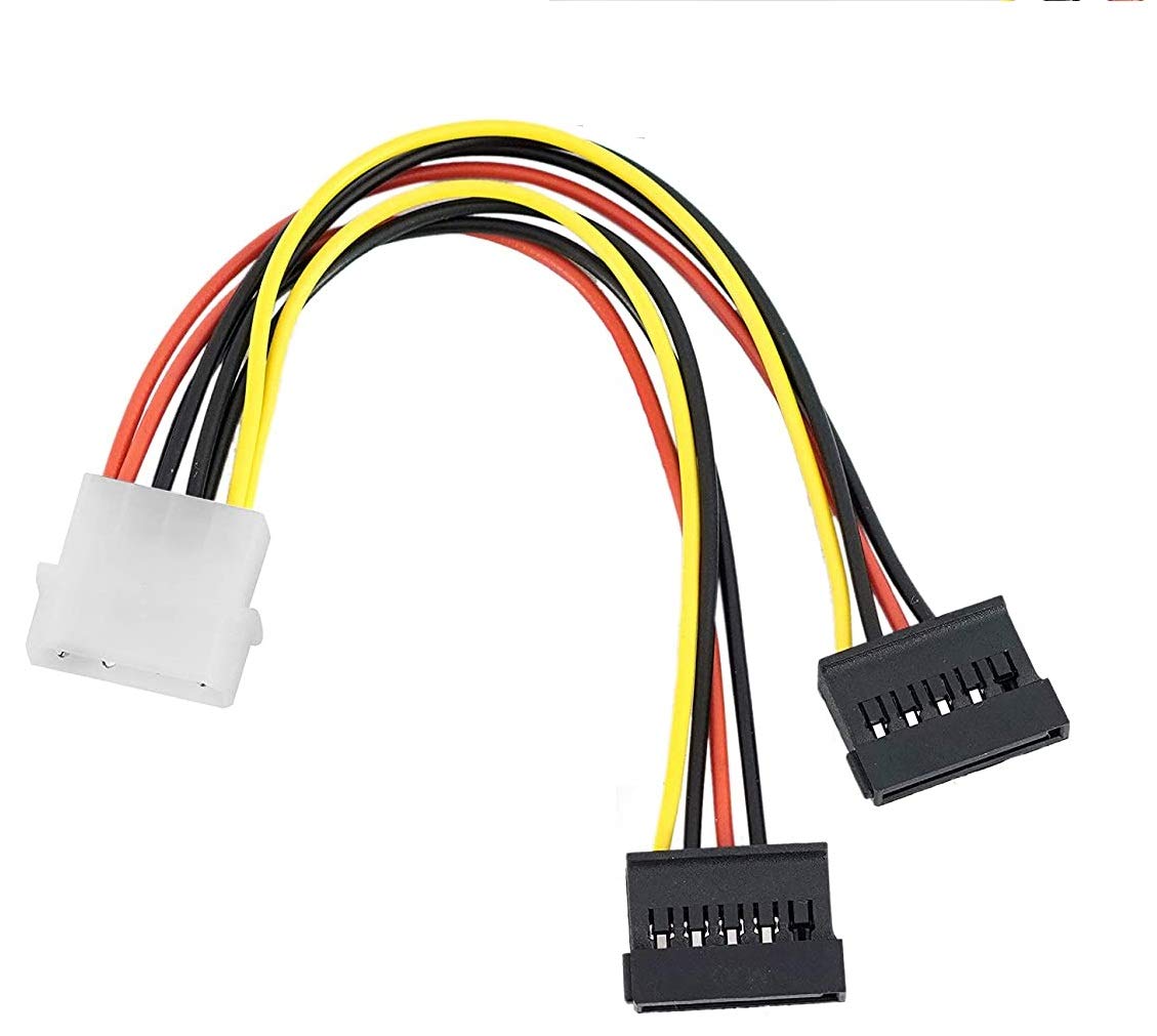 MaK WOrLD 4 Pin Molex to 2 Dual SATA Power Y Cable Adapter 15CM,Multi-colored (B08MZMLWGP) Amazon Price History, Amazon Price Tracker