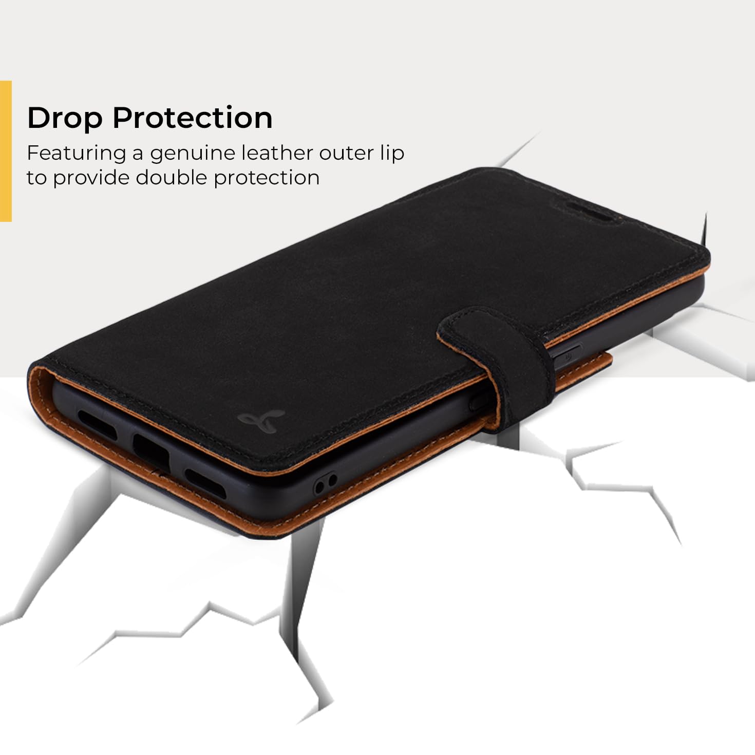 Snakehive Leather Wallet Phone Case for Google Pixel 8 Pro || Vintage Wallet || Genuine Leather with Viewing Stand & 3 Card Holder || Flip Folio Cover with Card Slot (Black)