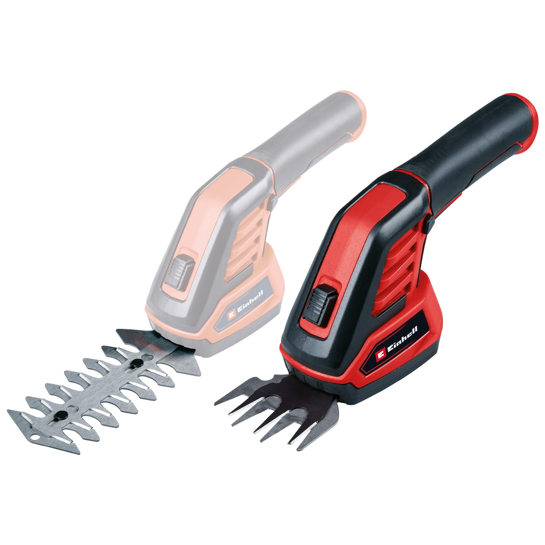 Einhell Akumulatorowe nożyce do trawy i krzewów GC-CG 3,6/70 Li WT (3,6 V, akumulator Li-Ion 2,0 Ah, ostrze do trawy 70 mm, ostrze do krzewów 110 mm, w tym kabel ładujący)