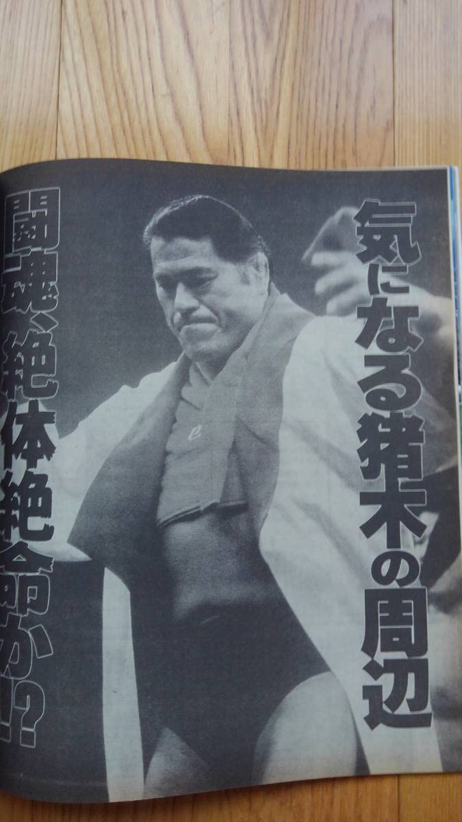 アントニオ猪木 プロレス雑誌 週刊プロレス 昭和58年物 格闘技 昭和