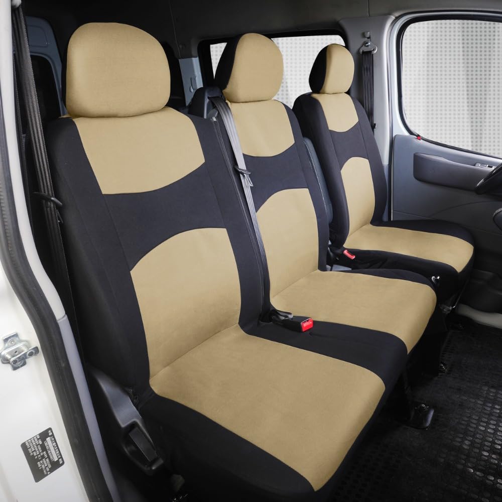 QIZUN 1+2 Car Van Seat Covers for Renault Kangoo (ab Bj.2008+Facelift)