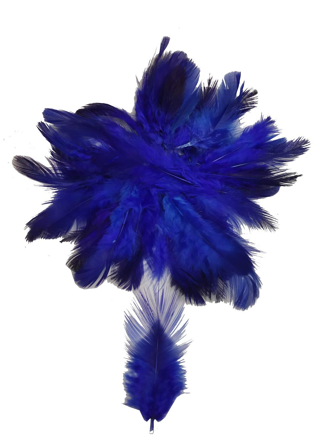 Utkarsh Natural Dyed Blue Multi-Purpose Craft Feathers (Approximately 80pc) for Dream Catcher Artificial Jewelry Making Art & Craftworks s DIY Hobby Crafts Kids Projectworks Scrapbooking