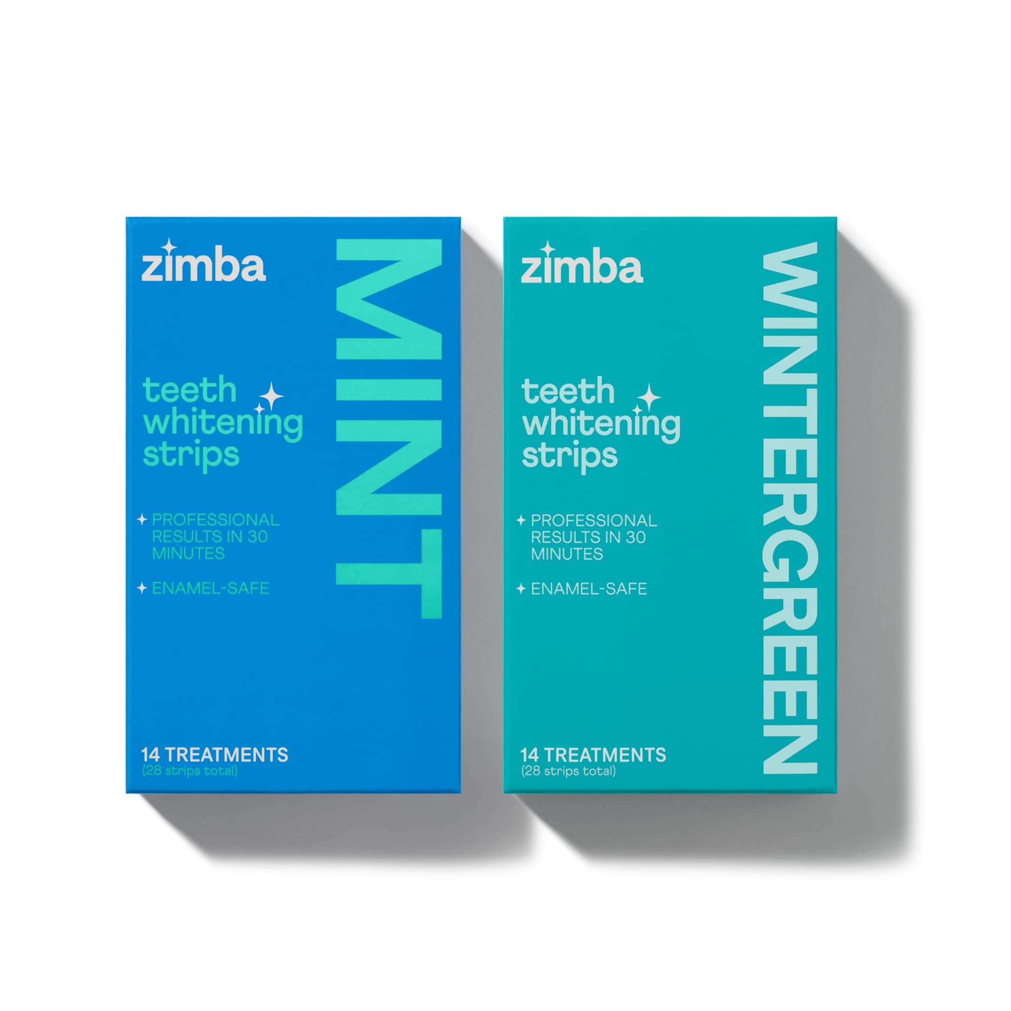 Zimba Teeth Whitening Strips for Teeth Sensitive White Strips for Teeth Whitening Teeth Whitener Stain Remover 28 White