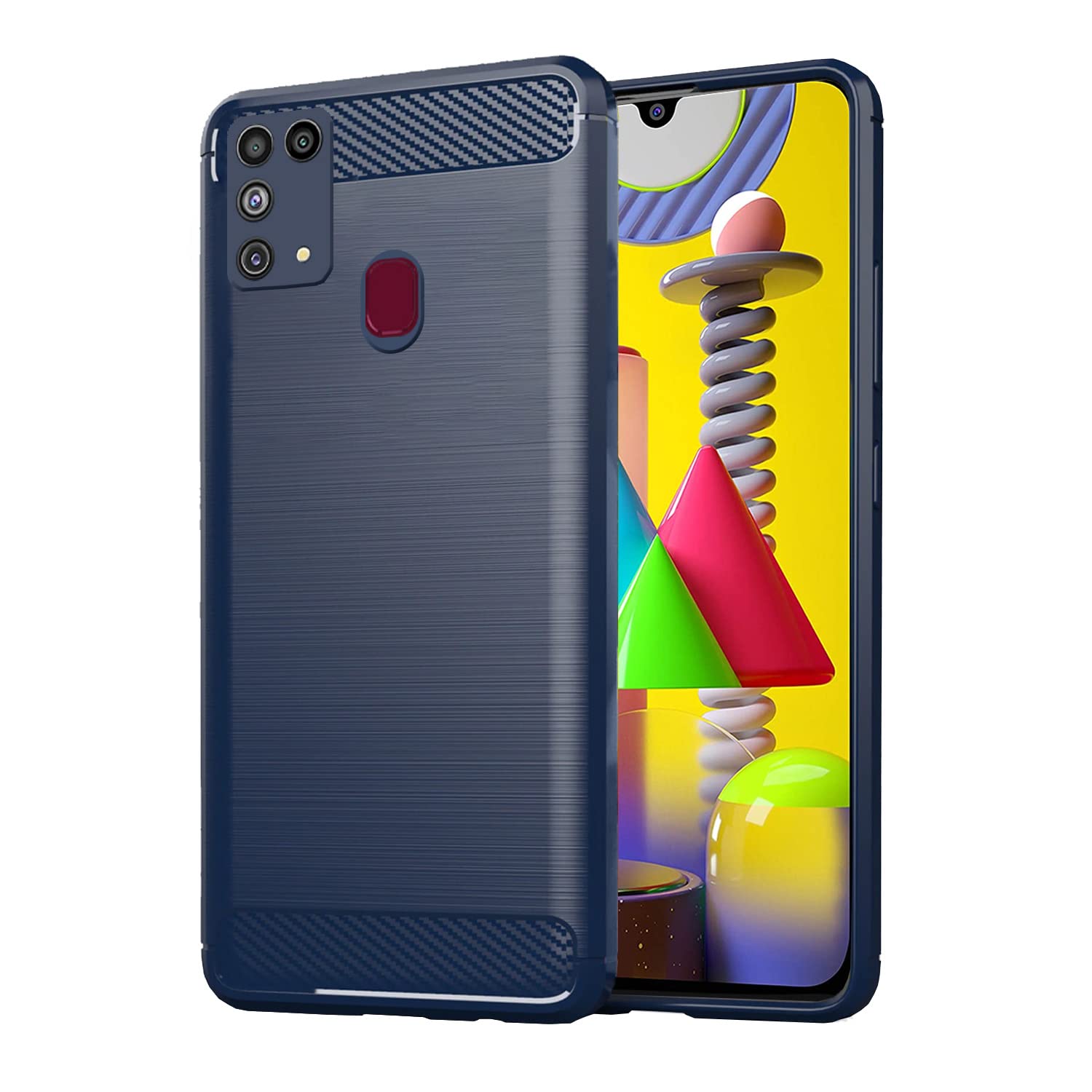 Pikkme Samsung Galaxy M31 / F41 / M31 Prime Back Cover |Hybrid Shock Proof | Matte Soft Silicon Flexible | Back Case for Samsung Galaxy M31 / F41 / M31 Prime (Blue) (B0BY57SQM3) Amazon Price History, Amazon Price Tracker