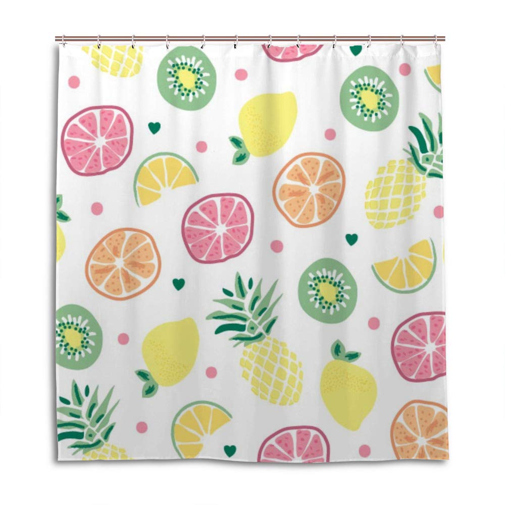 Rideau de douche fruits pour une salle de bain vitaminée et propre au quotidien moderne