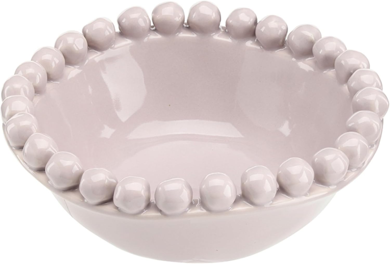 Santa Barbara Design Studios Ceramic Bowl - Large with Beaded Rim, 8” Diameter x 2.75" Tall, Coastal Blue