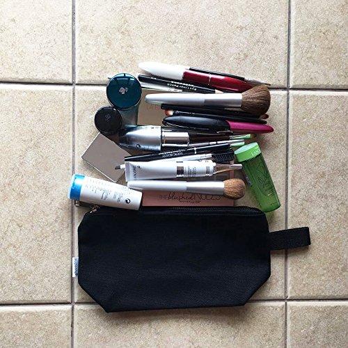 Augbunny 100% Cotton 16oz Heavy Duty Multi-Purpose Canvas Zipper Cosmetics Makeup Travel Toiletry Organizing Pouch 4-Pack - Thumbnail 4