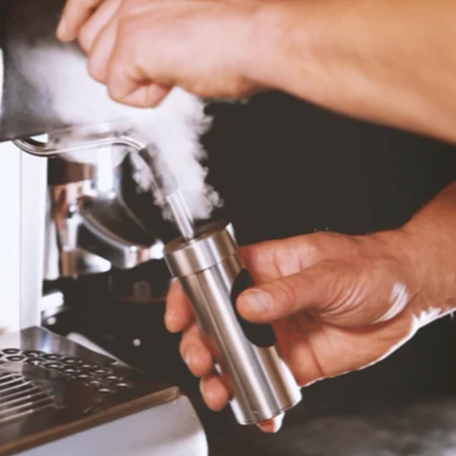 Limpiador para Boquillas De Vapor De Máquinas De Café Espresso, Cepillo De Limpieza para Cafeteras, Antiescaldaduras, Silicona Incorporada, Mantiene La Barra Limpia Y Ordenada