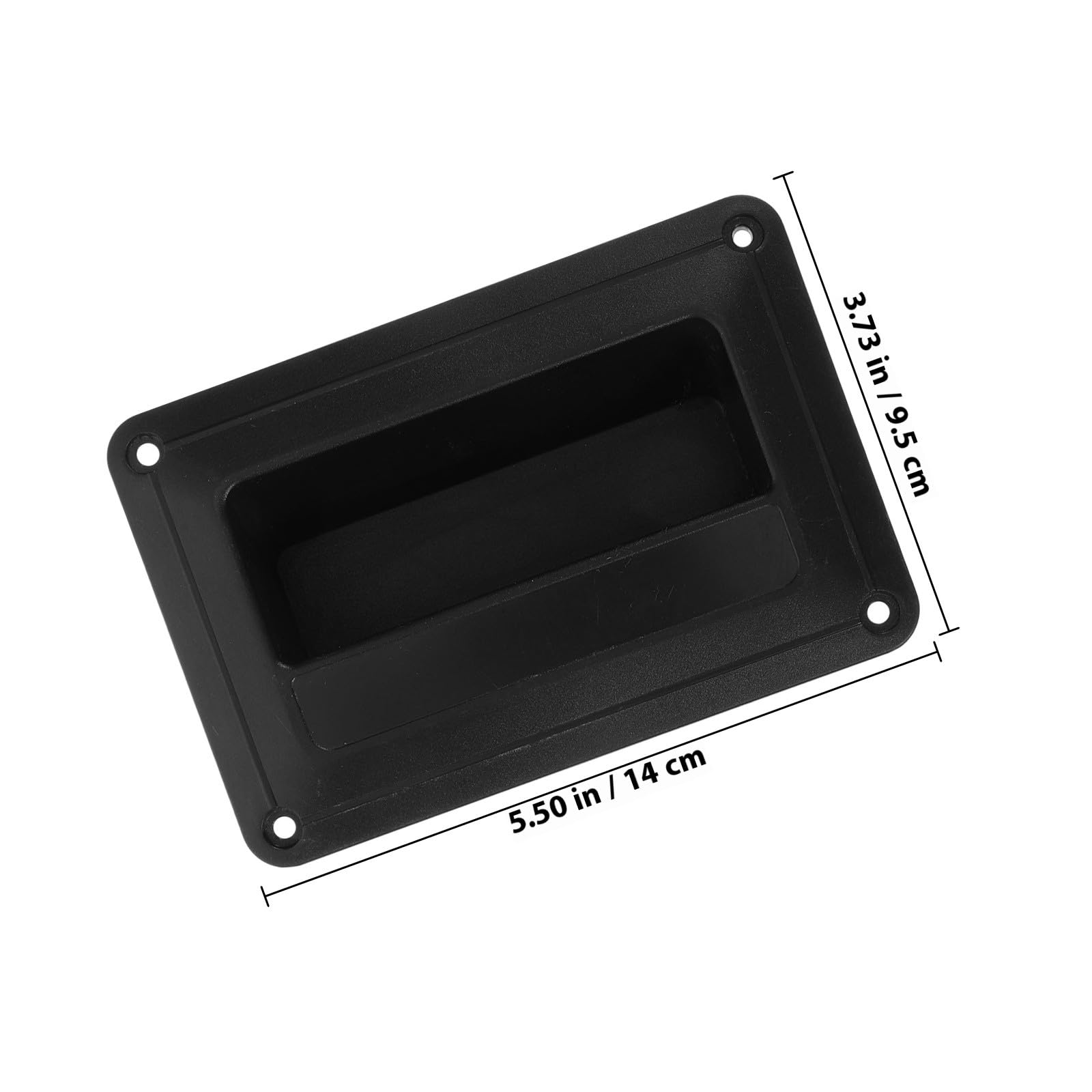 Zerodeko Poignées Latérales Accessoires Faciles à Installer pour en Plastique Noir Design Simple et Délicat 4 Pièces Haut-Parleur Audio pour Enceinte