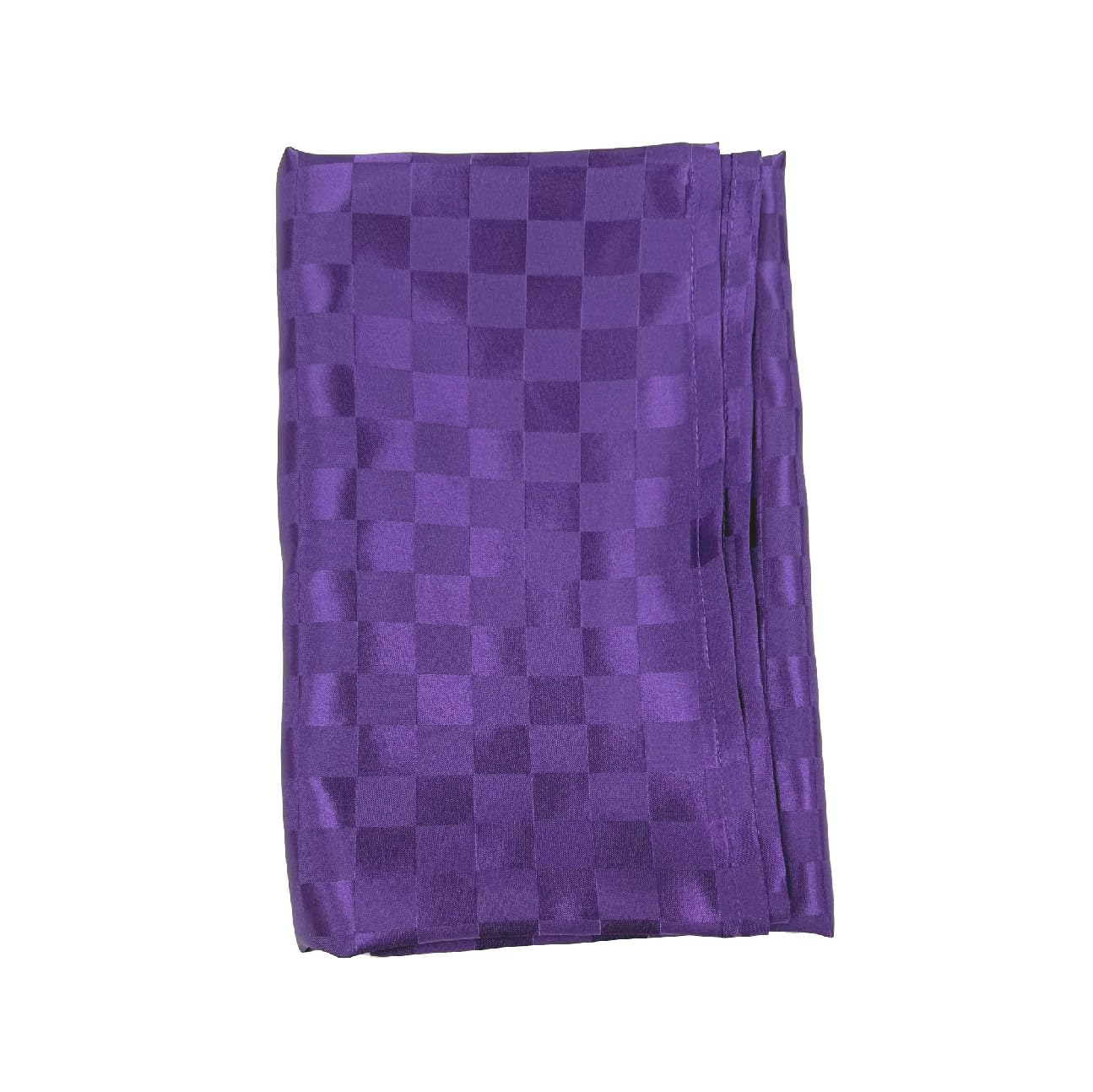 Large Furoshiki Wrapping Cloth 39.4in Purple Ichimatsu Checkered Jacquard Japan