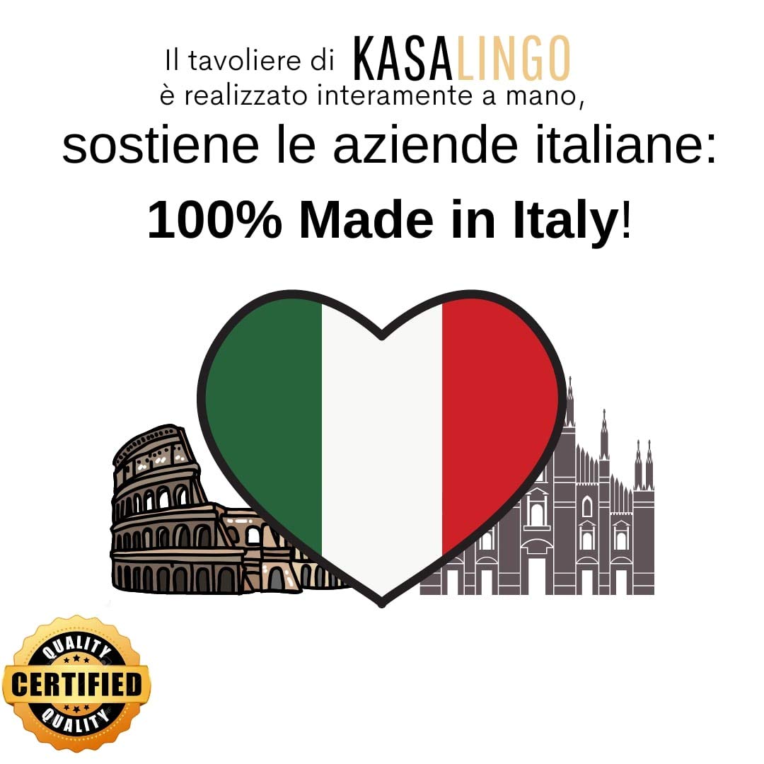 Kasalingo Tavoliere spianatoia per impastare in Legno, tavola Grande per Pasta Fresca, con Bordi Laterali e ASSE in Legno Robusto di Abete