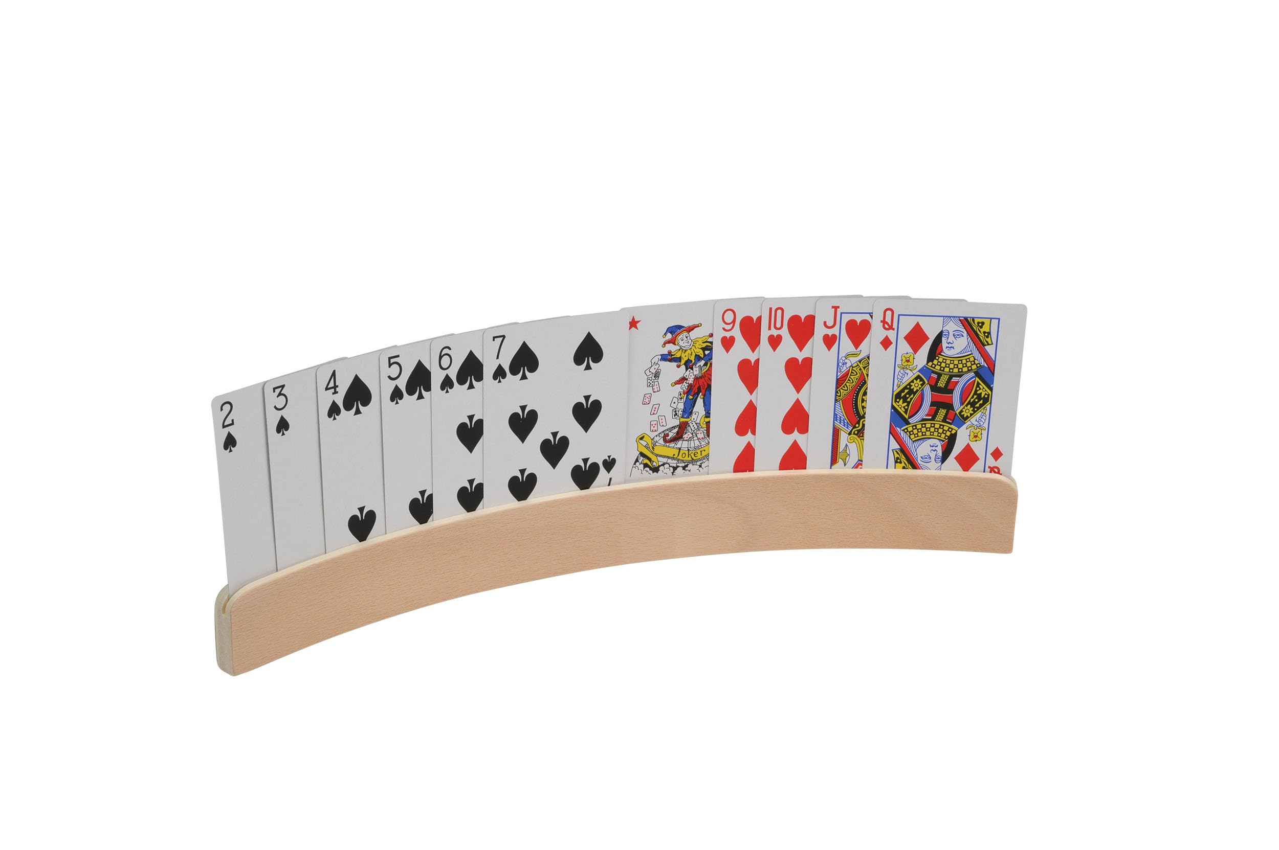 Philos 6698 Wooden Playing Card Holder, Set of 4, without Playing Cards, 35 cm, FSC 100% - Image 2