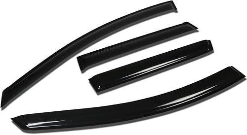 4 unidades de deflector de ventana con cinta adhesiva para ventana compatible con Nissan Murano 2009-2014, acrílico disponible en Yaxa Costa Rica