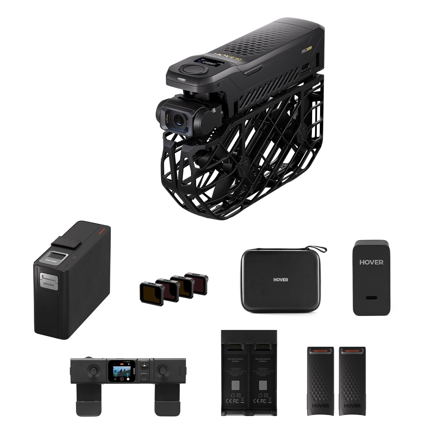 HOVERAir X1 PROMAX Cámara de acción 8K, Drone Plegable Autónoma con Velocidad: 42 KM/H, 10+ Modos de Vuelo Automáticos, Vuela a Cualquier con OmniTerrain, SmoothCapture 2.0(Combo para Esquí)